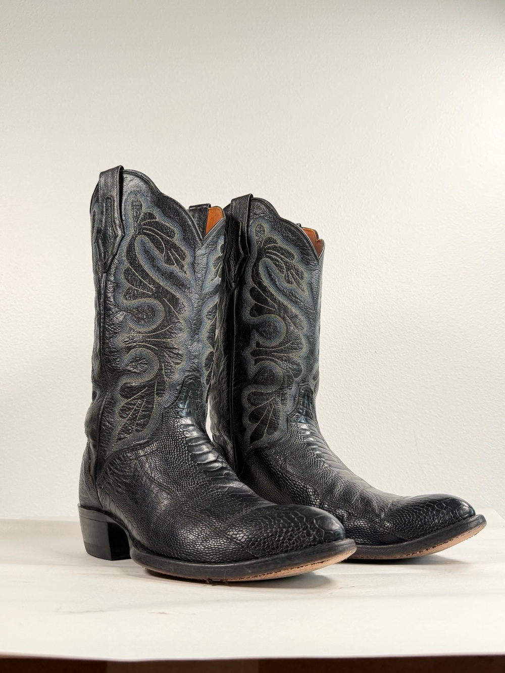 Vintage Men’s EL Dorado Exotic Cowboy Boots Size 10 D Ostrich Leg Made In USA